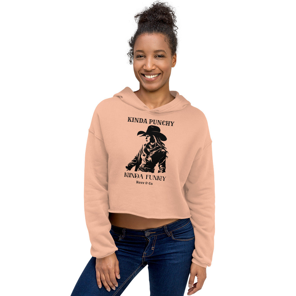 Cow girl Crop Hoodie