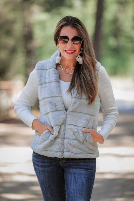 Bunny Slope Faux Fur Vest