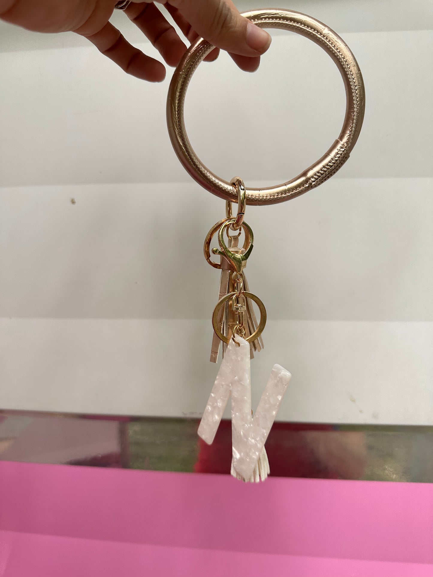 Letter N Key ring